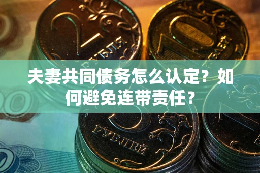 济南夫妻共同债务怎么认定？如何避免连带责任？