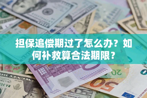 济南担保追偿期过了怎么办？如何补救算合法期限？