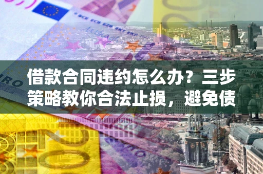 济南借款合同违约怎么办？三步策略教你合法止损，避免债务危机升级